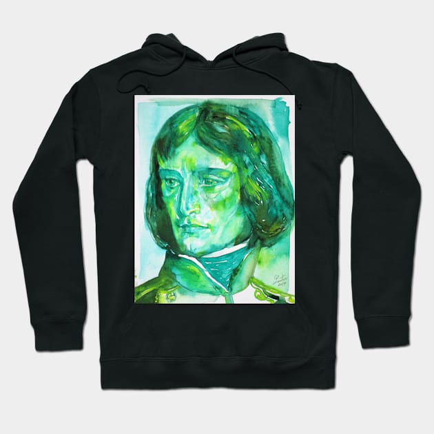 NAPOLEON - watercolor portrait.2 Hoodie by lautir